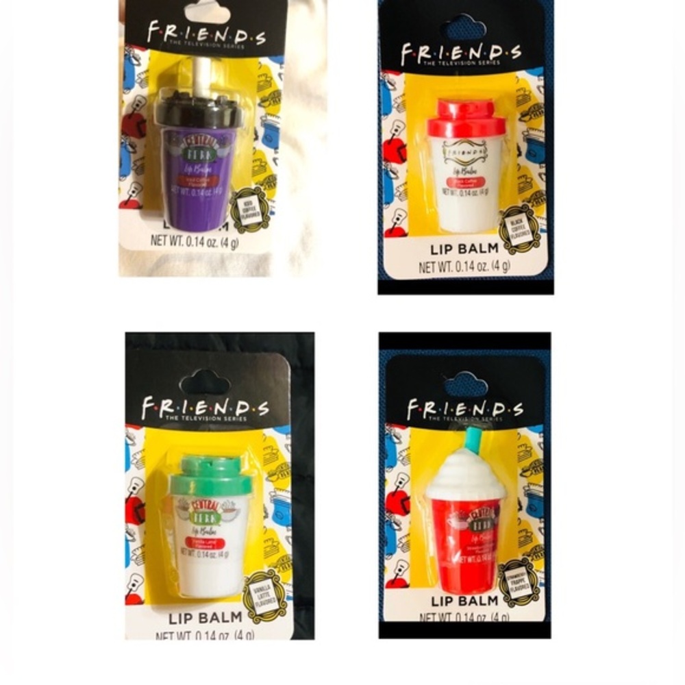 3pack Friends‎ TV show Central Perk collectibles coffee themed lip balms new